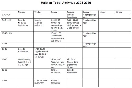 Halplan 2025-2026